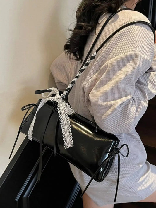 Lace Decor Shoulder Bag Simply Love
