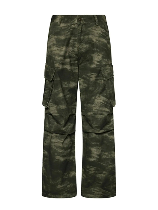 Men's Camouflage Print Cargo Pants Simply Love