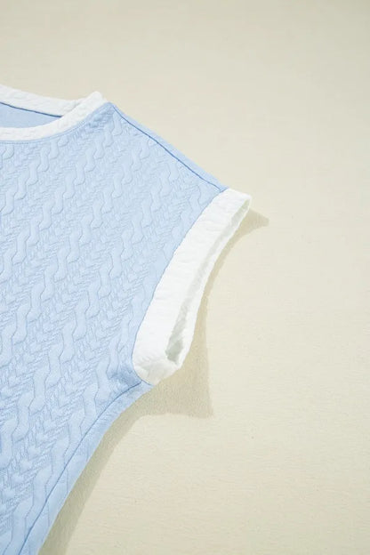 Simply Love: Textured Tee & Skirt Set