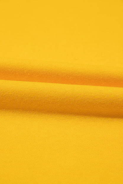 Yellow Color Block Sweatshirt