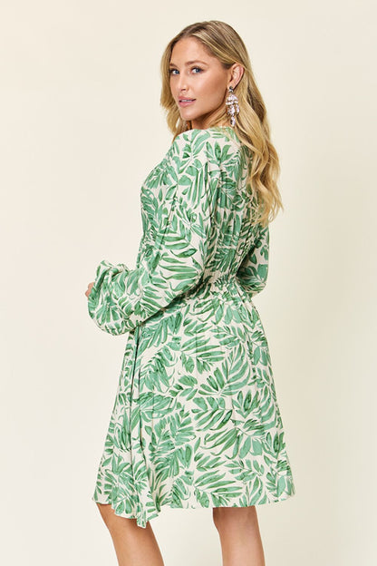 Double Take: Ruched Balloon Sleeve Dress