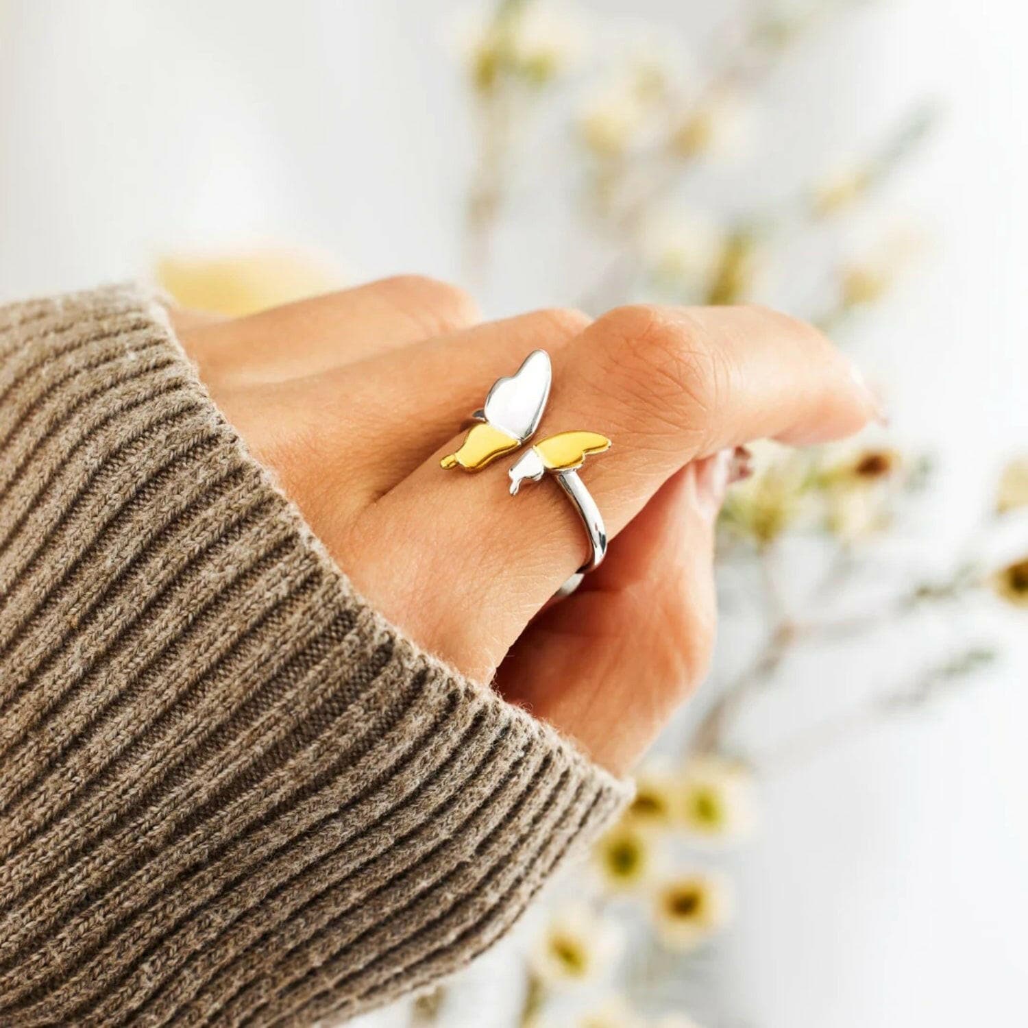 925 Sterling Silver Butterfly Ring - Love Salve