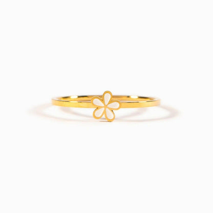 925 Sterling Silver Enamel Flower Ring - Love Salve