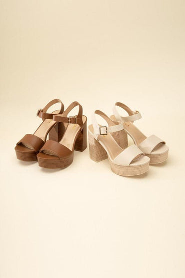 OPTIONS-S Ankle Strap Heels.