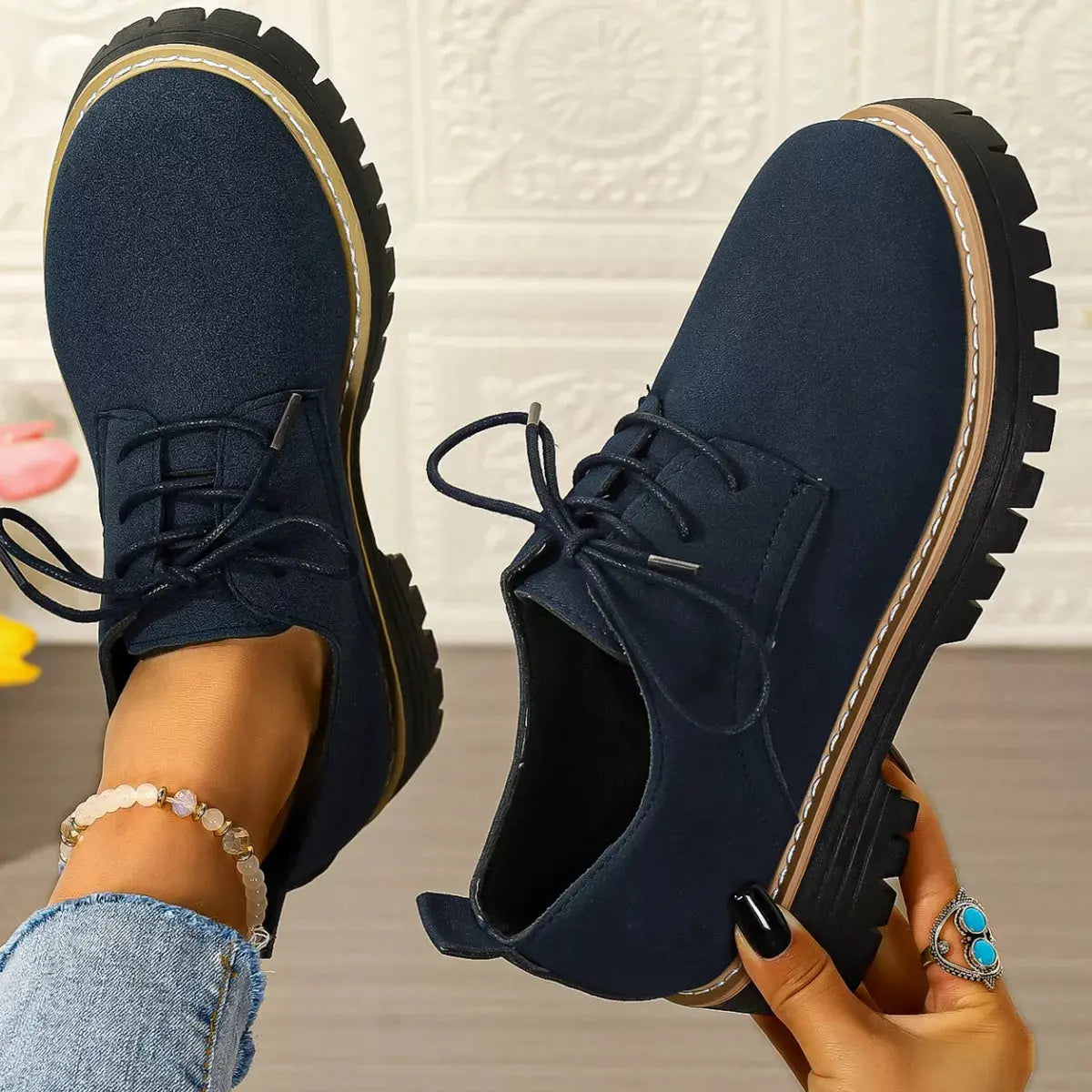 Lace-Up Platform Loafers Simply Love