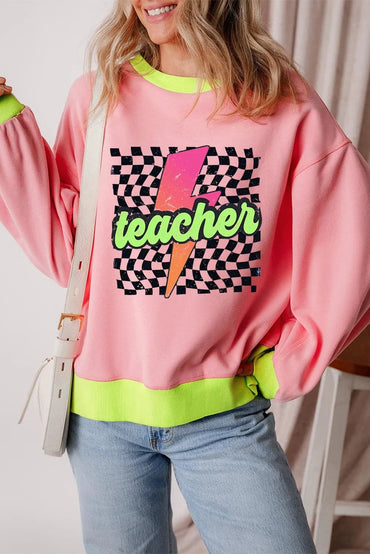 Chic long sleeve graphic sweatshirt