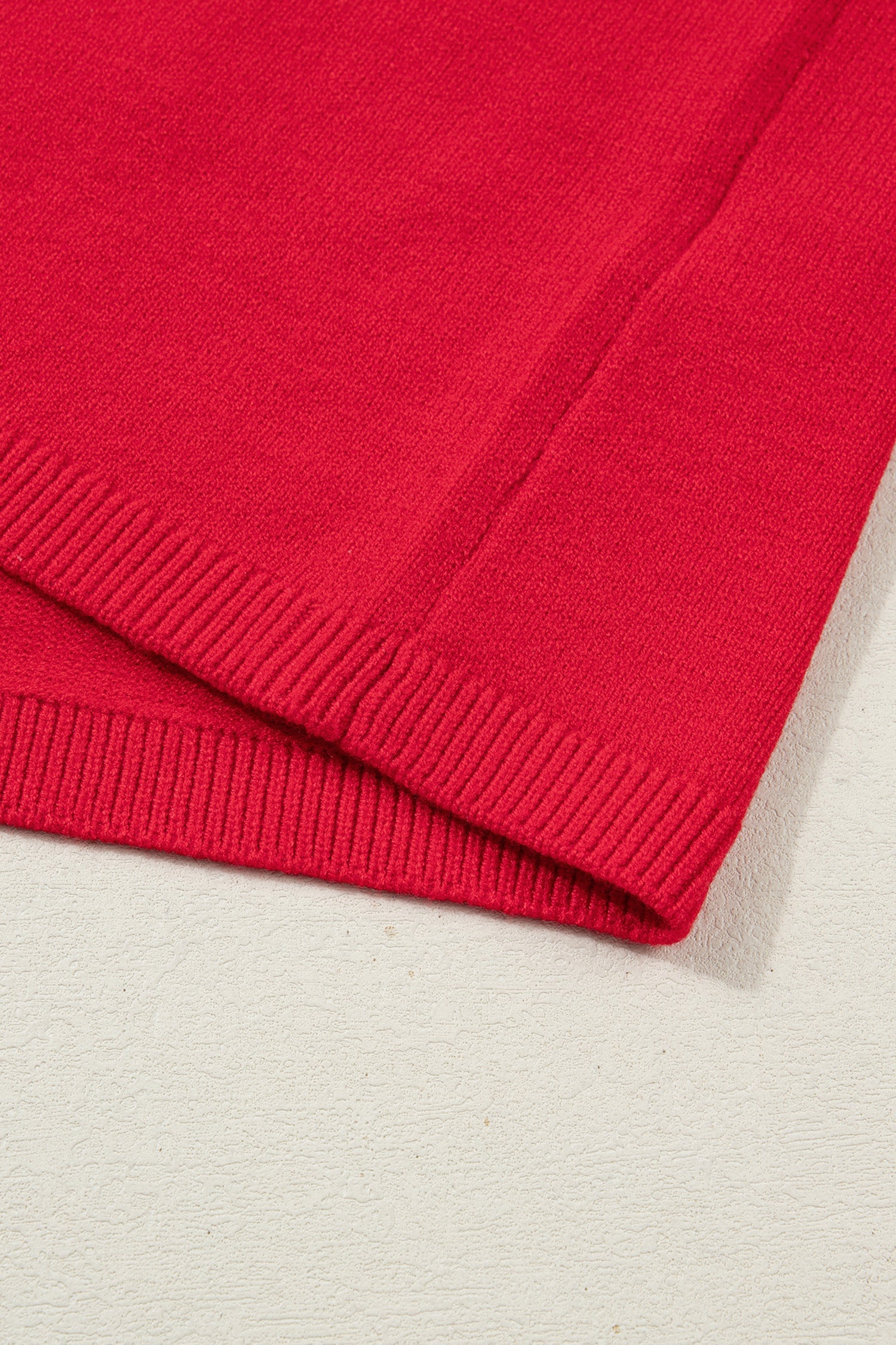 Fiery Red Embroidered Yeehaw Letter Loose Short Sleeve Sweater Dear-Lover Dropshipping