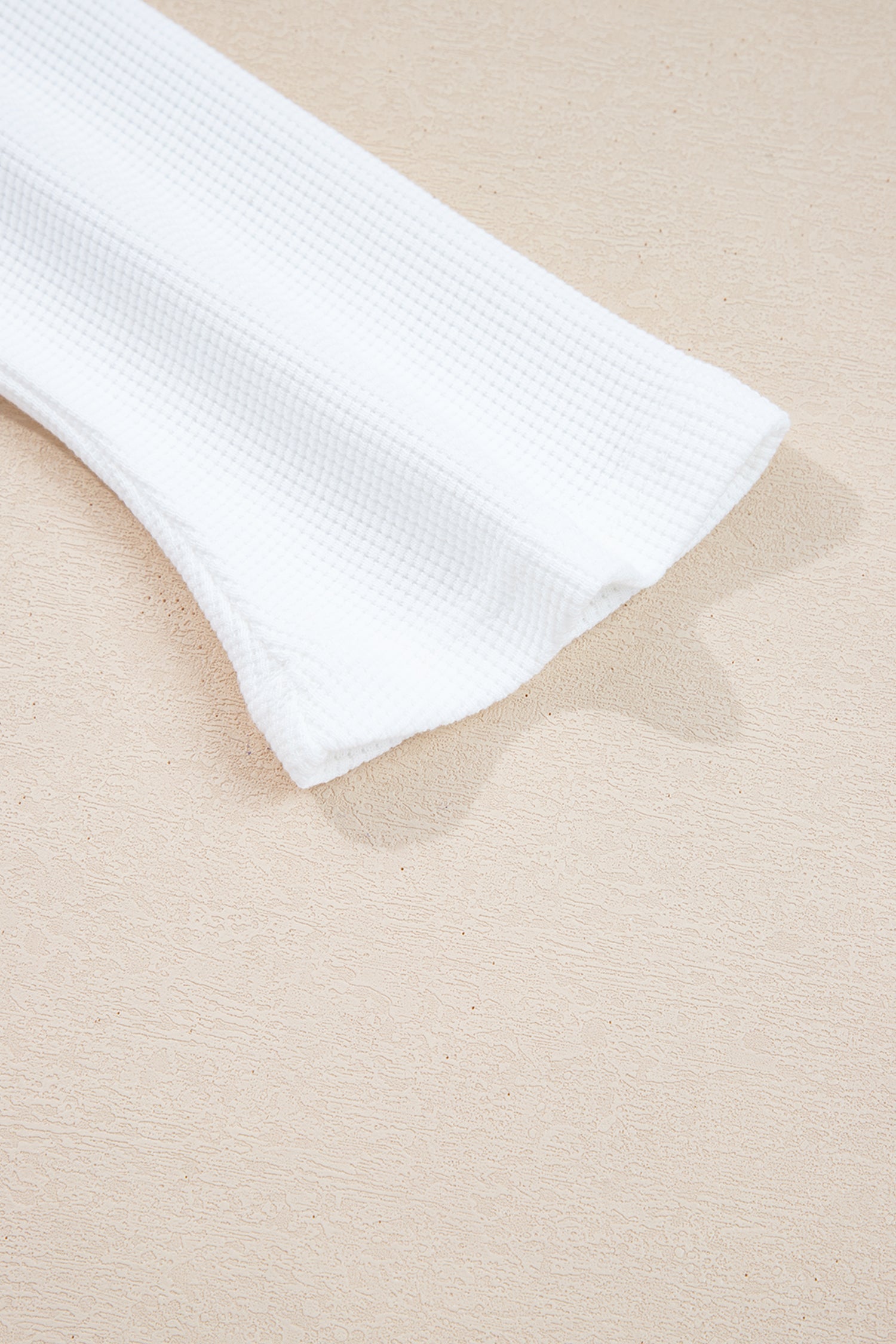 Dear-Lover White Waffle Knit Women's Dolman Top Casual Fall Fashion Oversized Fit Dear-Lover Dropshipping