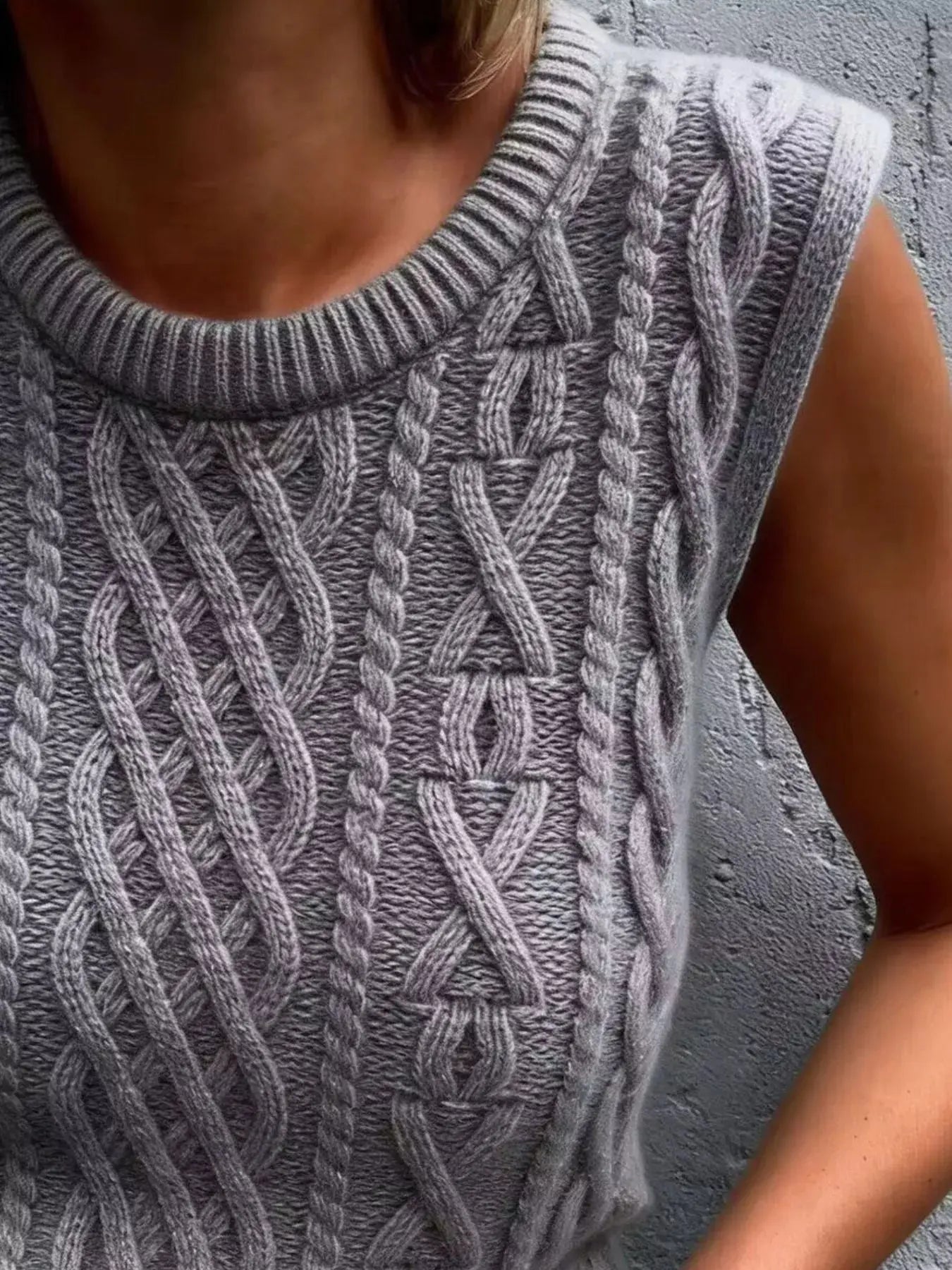 Cable Knit Sweater Vest Simply Love
