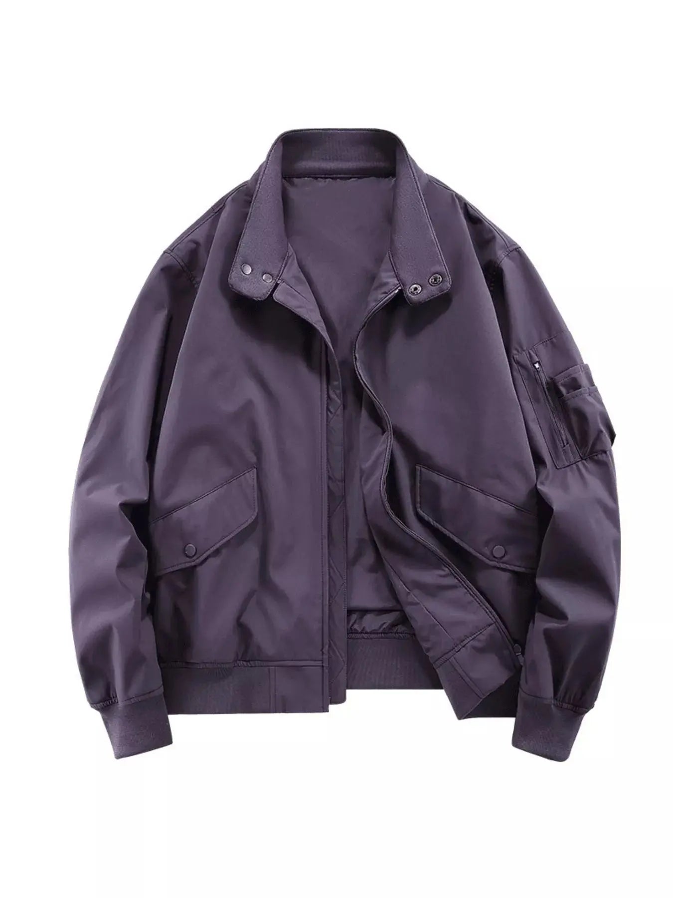 Men's Plus Size Casual Lightweight Zip Up Jacket Simply Love