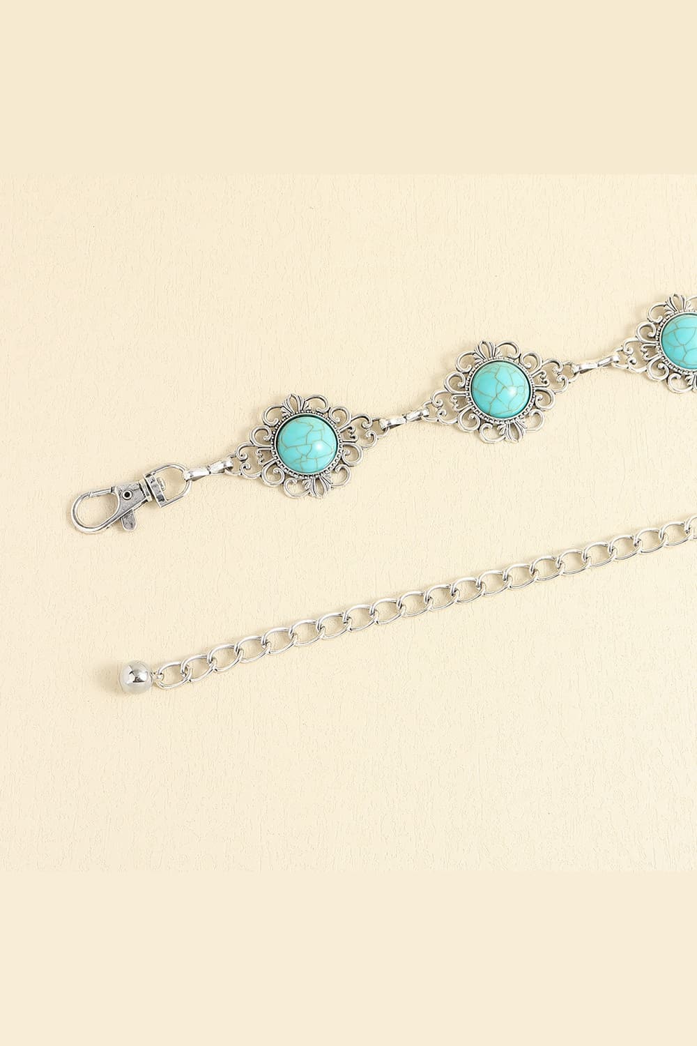 Vintage Turquoise Alloy Belt.