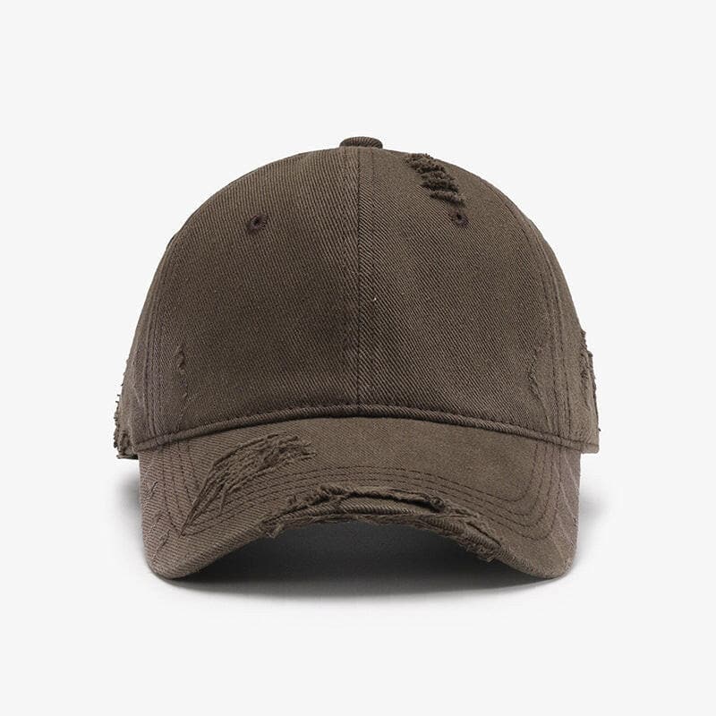 Distressed Adjustable Cotton Hat.