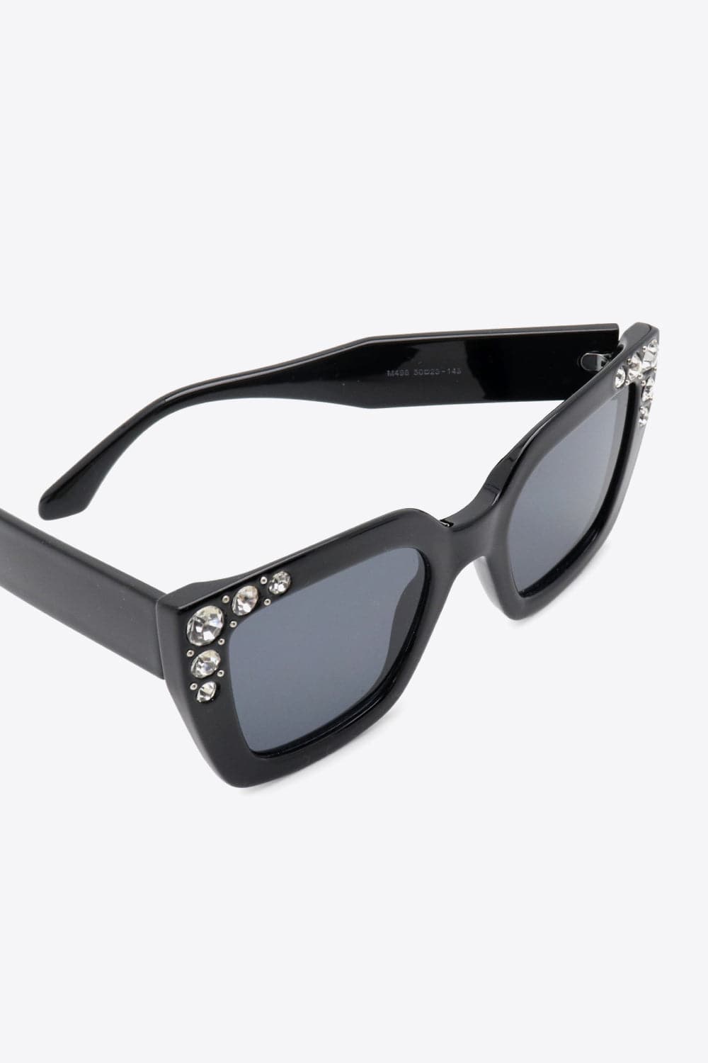 Inlaid Rhinestone Polycarbonate Sunglasses.