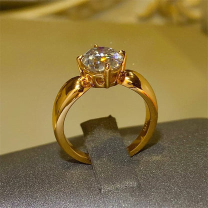 Stunning 2 carat moissanite ring in sterling silver