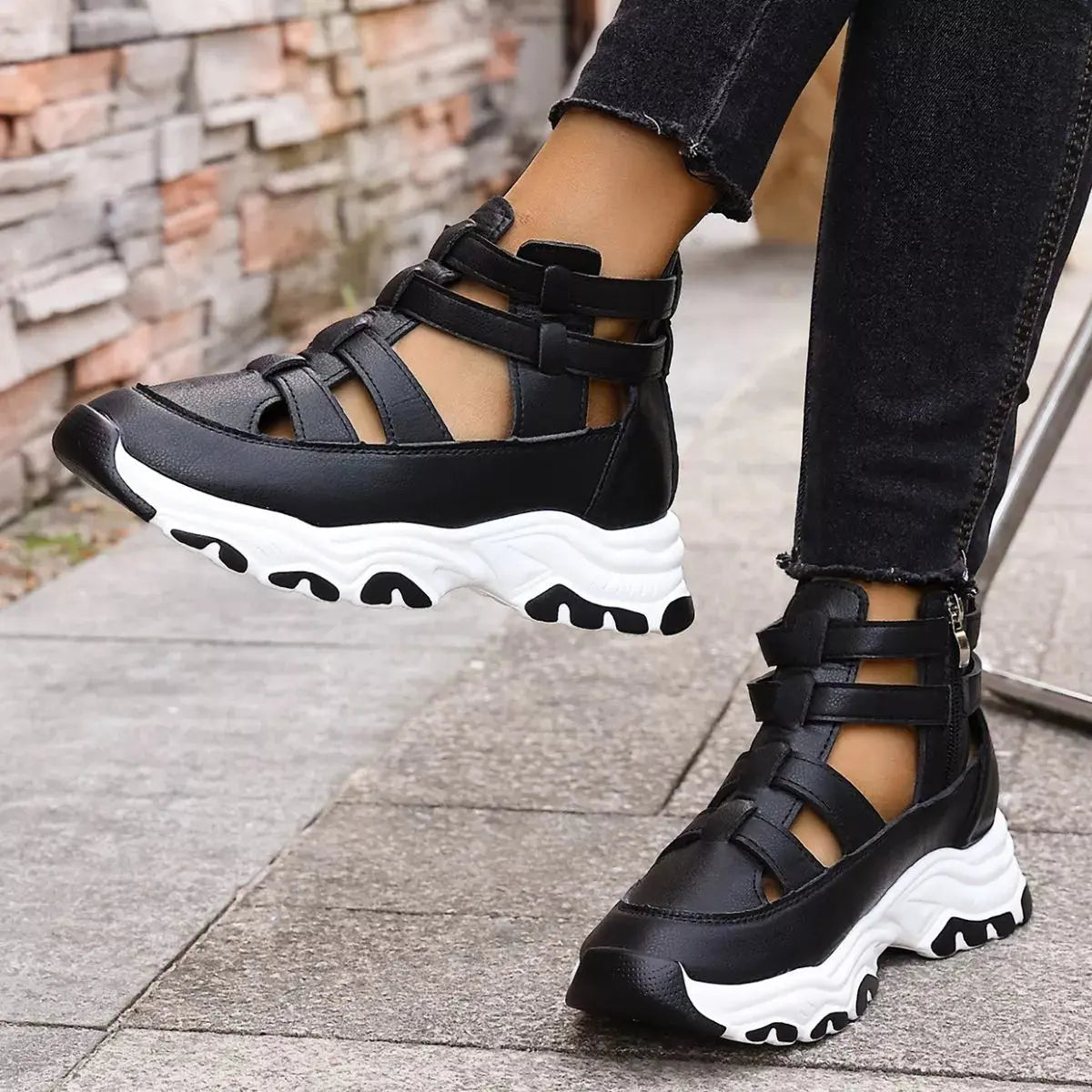 Cutout Platform Sneakers Simply Love