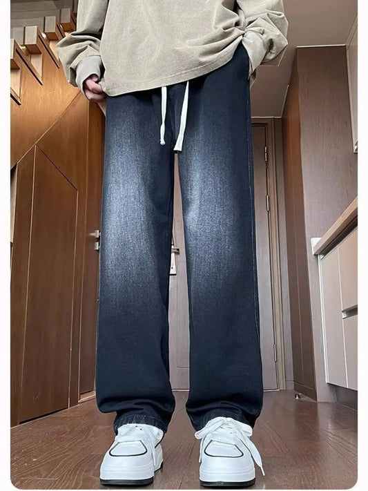 Men's Full Size Wash Loose Fit Jeans Plus Size Simply Love