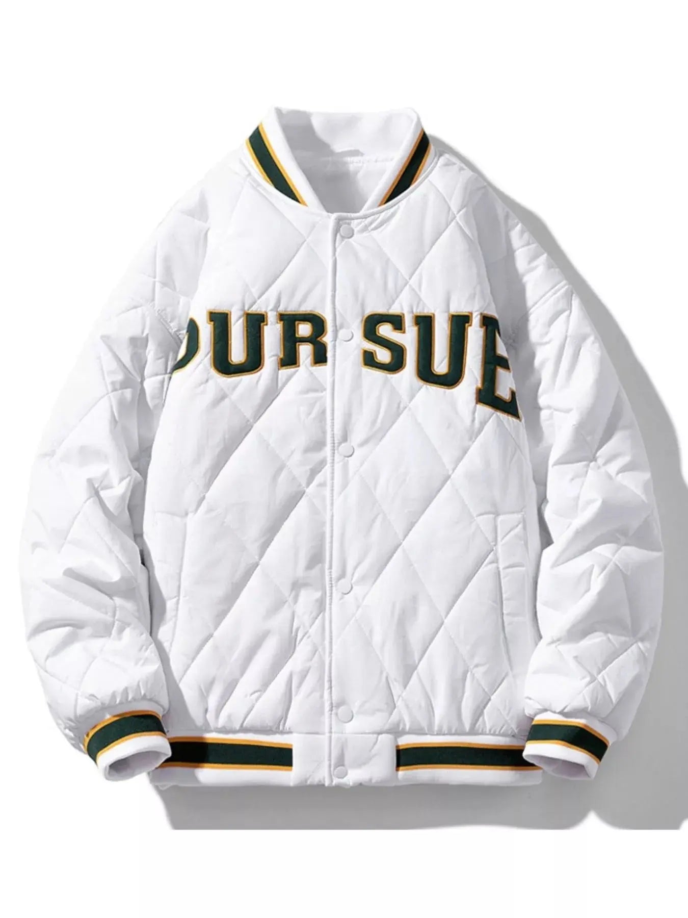 Men's Plus Size Quilted Padded Snap Down Jacket Warm Outerwear Simply Love