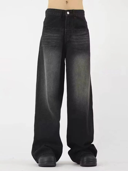 Men's Full Size Wide Leg Gradient Wash Jeans Plus Size Simply Love