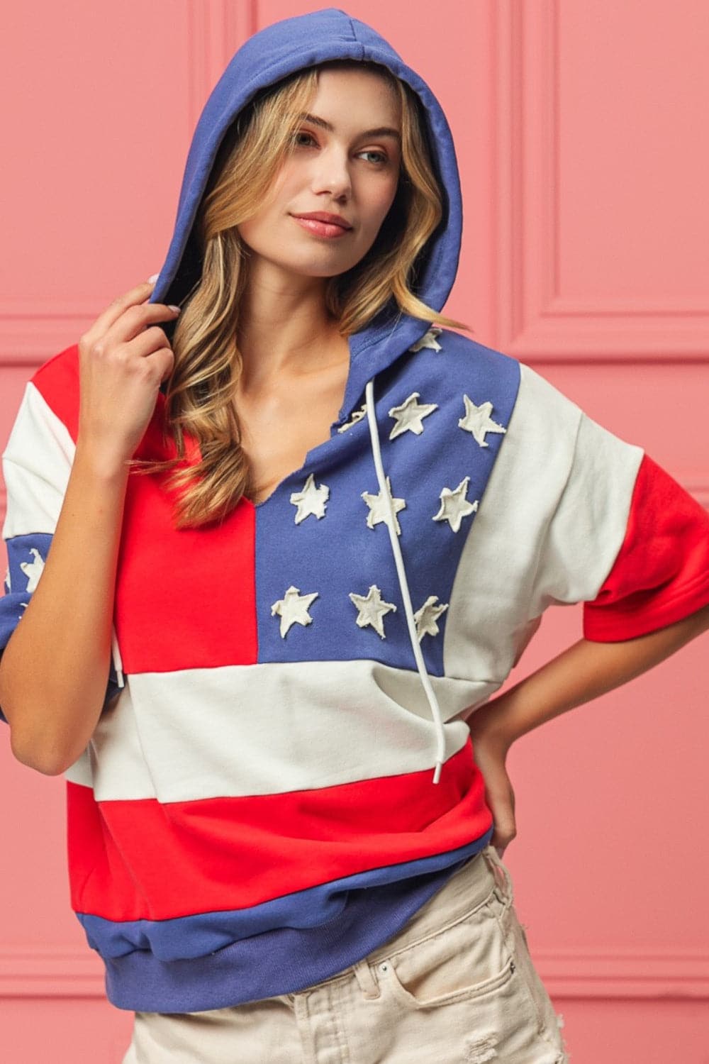 BiBi American Flag Theme Hoodie.