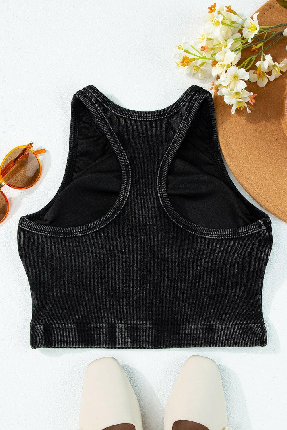 Sporty Chic Racerback Tank Top.