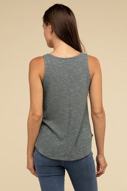 V Neck Sleeveless Cami Top.