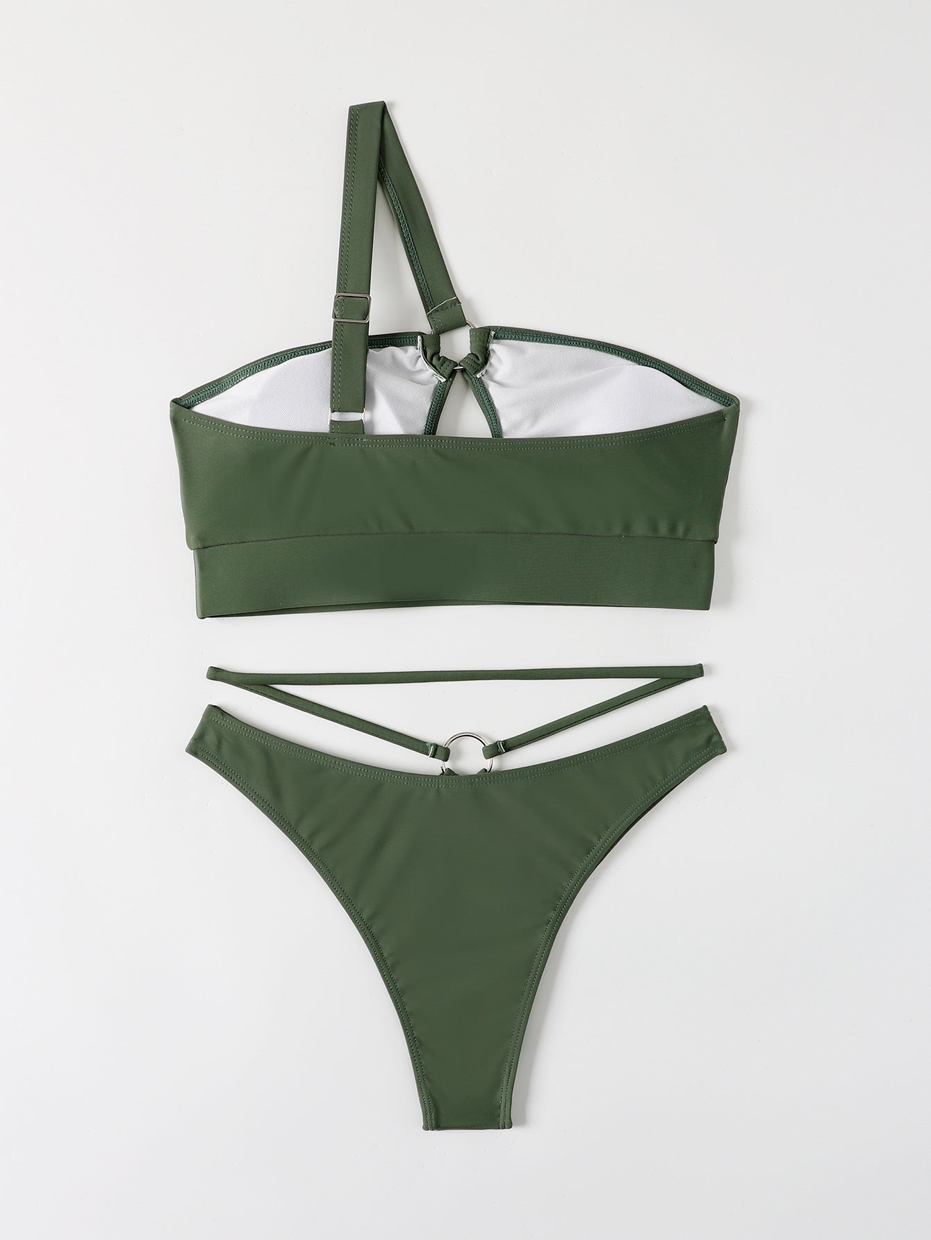 Swimsuit Bikini Swimsuit Ring One Shoulder Split Swimsuit Bikini Bella Mia