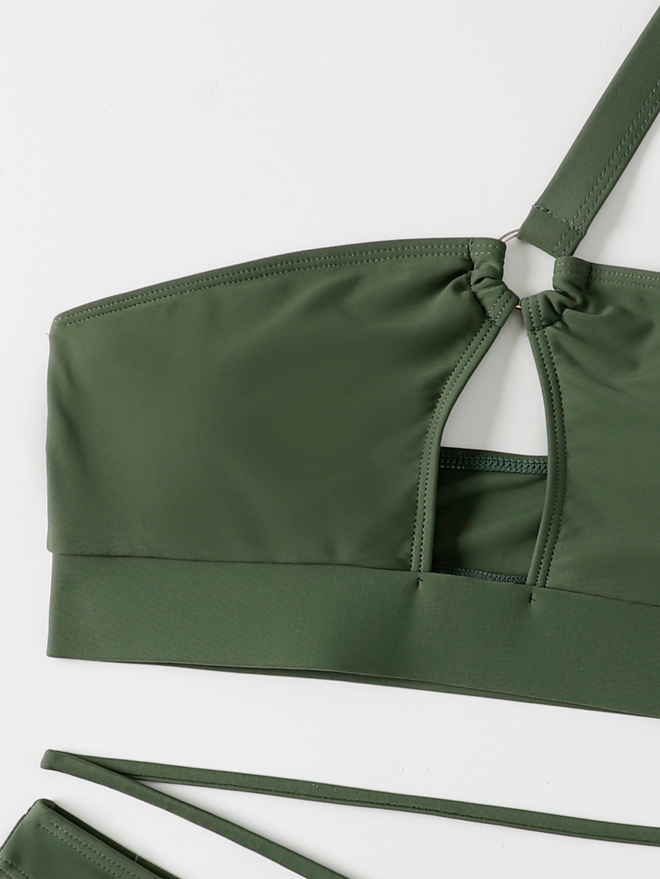 Swimsuit Bikini Swimsuit Ring One Shoulder Split Swimsuit Bikini Bella Mia