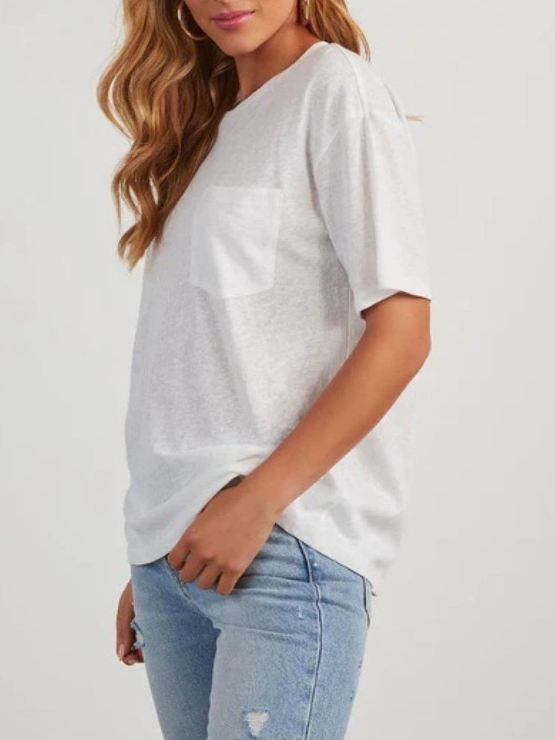 Round Neck Half Sleeve T-Shirt.