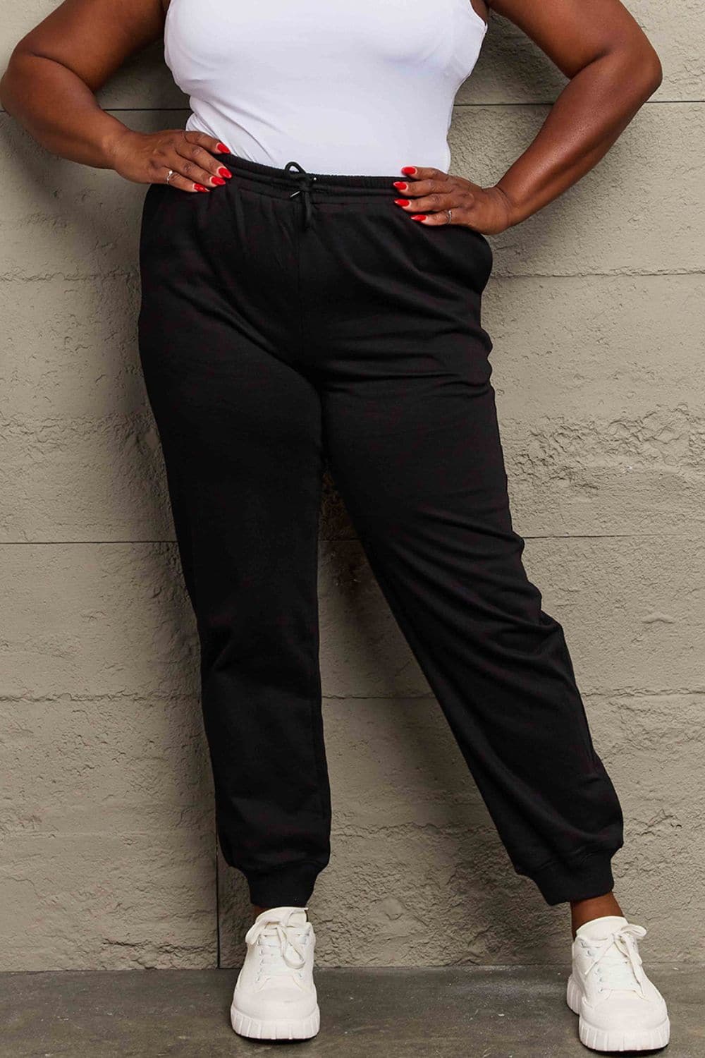 Simply Love Full Size Drawstring Sweatpants.