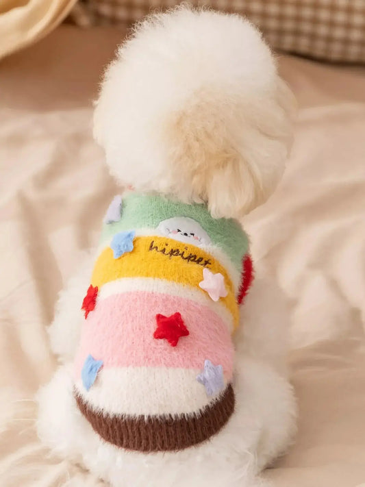 Warm Knitted Pet Sweater Simply Love