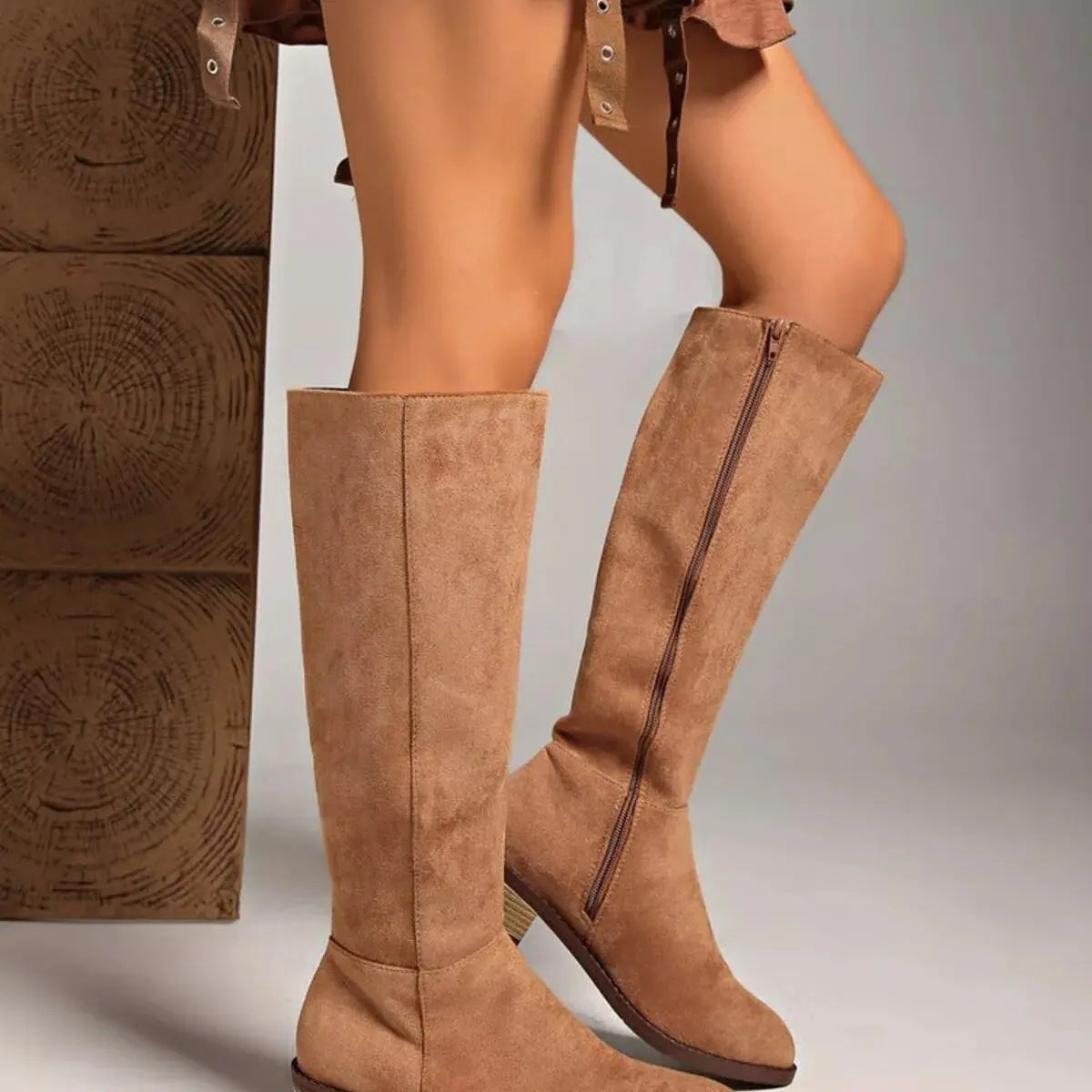 Knee-High Block Heel Boots Simply Love