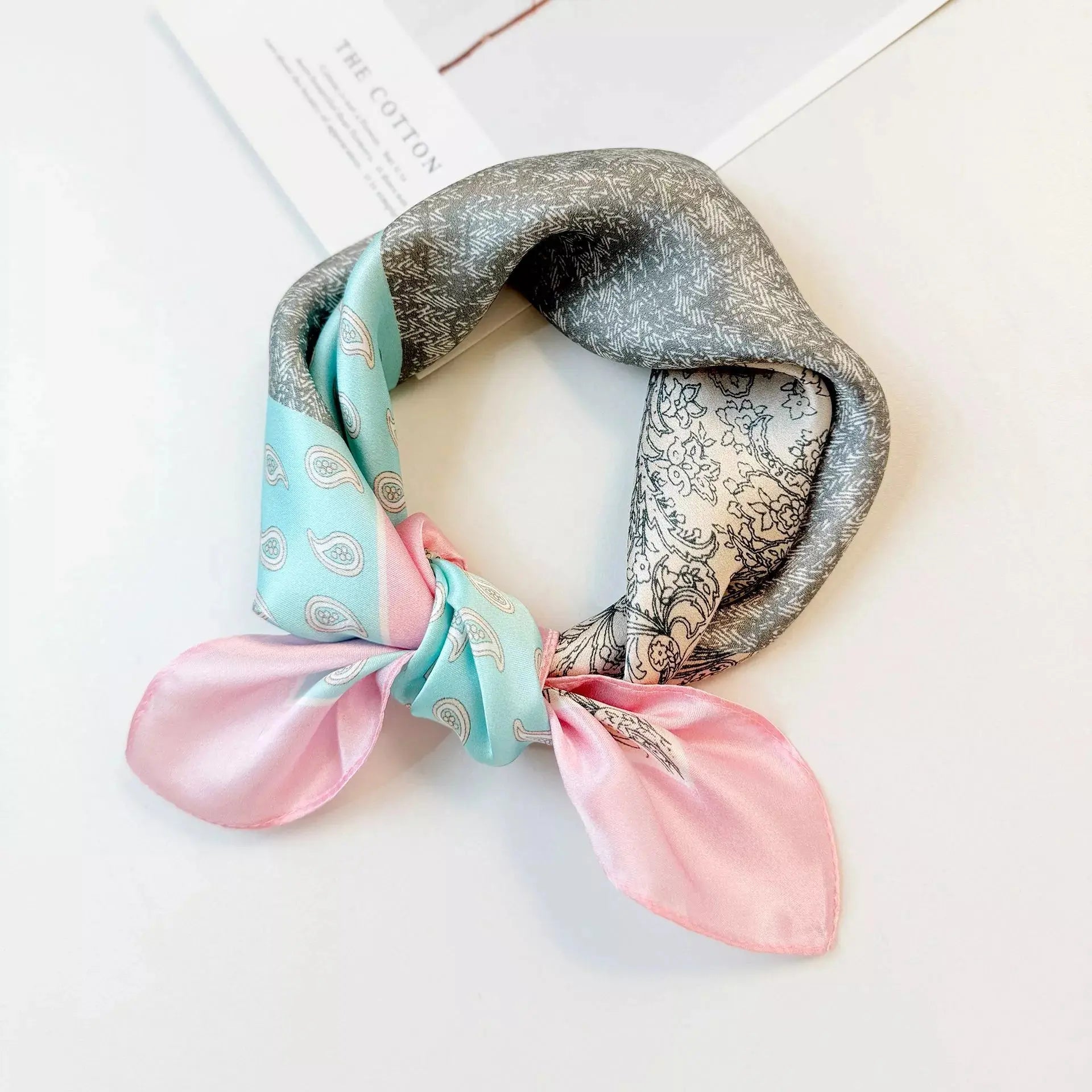 Printed Silk Square Scarf Simply Love