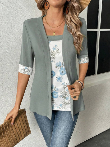 Printed Half Sleeve Top.