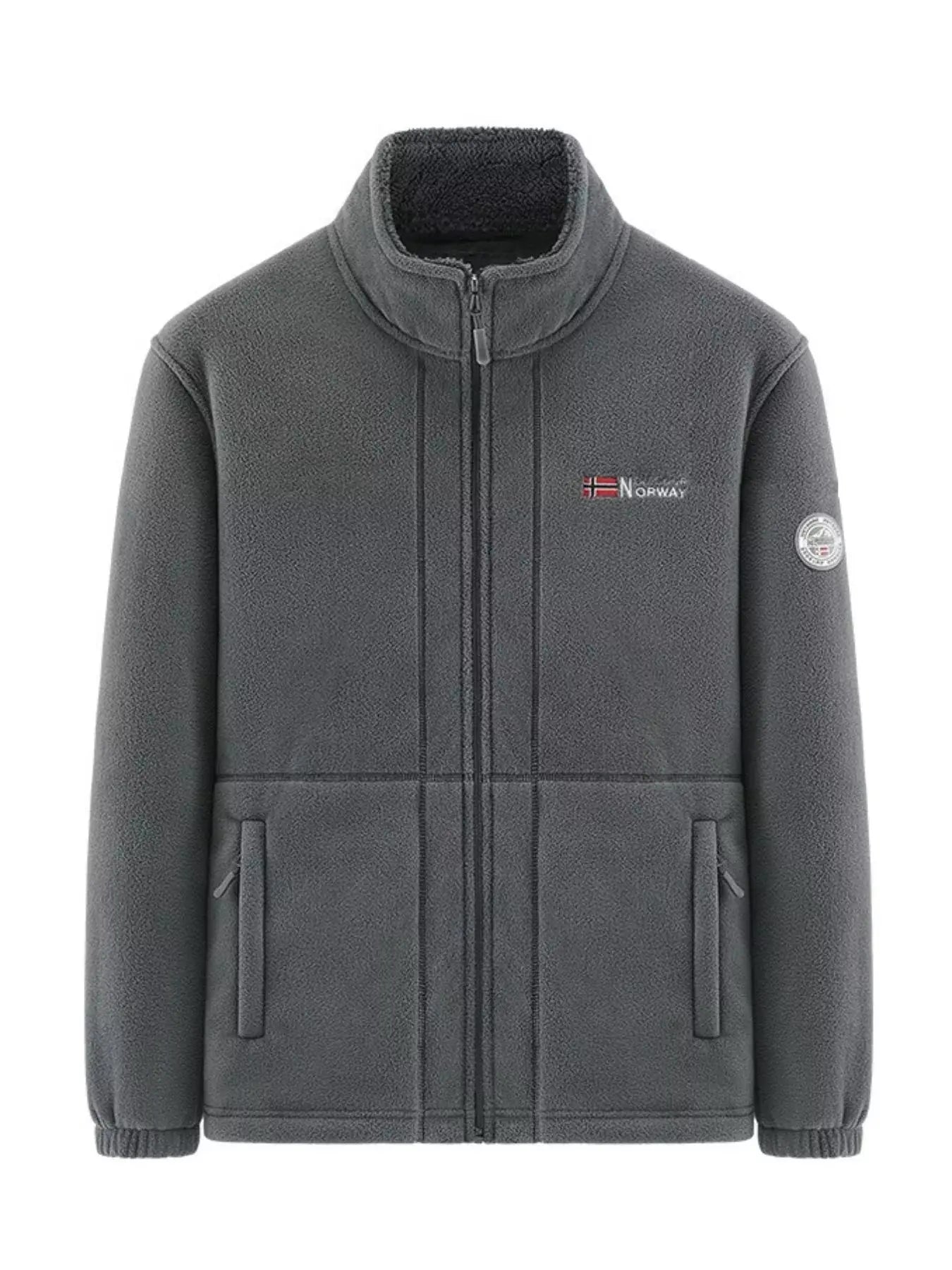 Men's Plus Size Zip Up Long Sleeve Jacket Simply Love