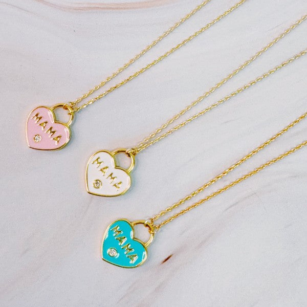 Pastel Locket Mama Necklace Coco’s Tee Boutique