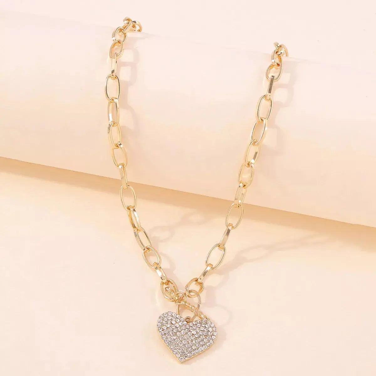 18K Gold-Plated Heart Pendant Necklace Simply Love