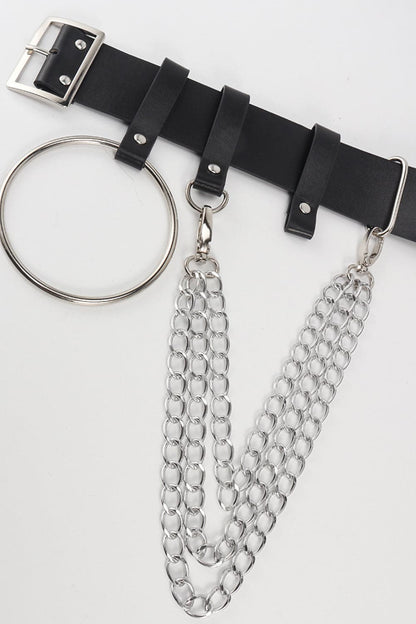 PU Belt with Chain.