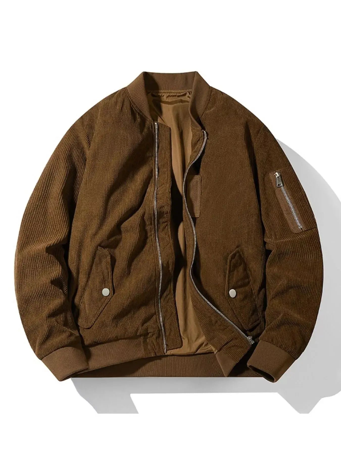 Men's Plus Size Zip Up Long Sleeve Jacket Simply Love
