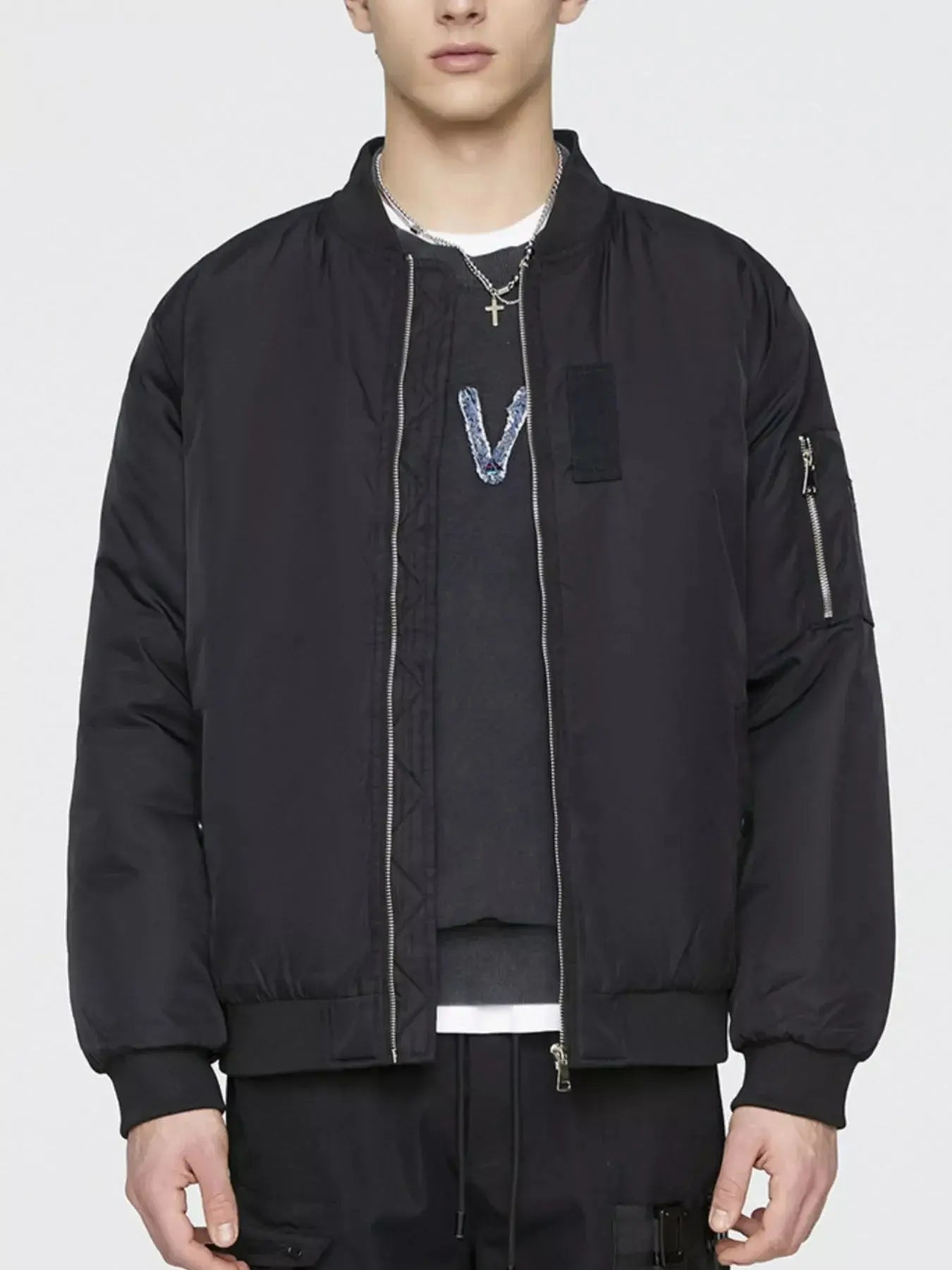 Men's Plus Size Lightweight Bomber Jacket Simply Love
