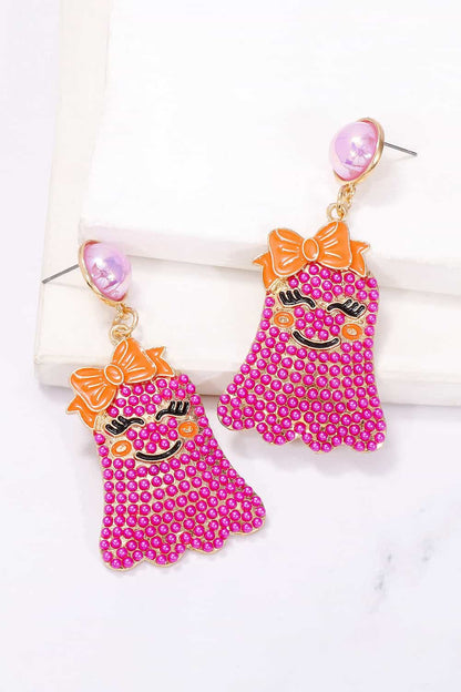 Charming ghost earrings with pearls