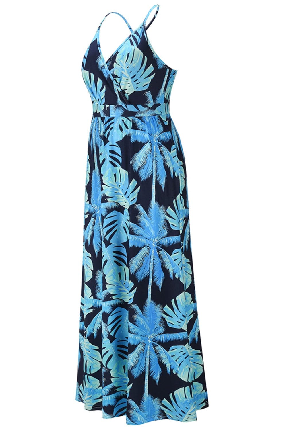 Crisscross Printed Surplice Cami Dress.