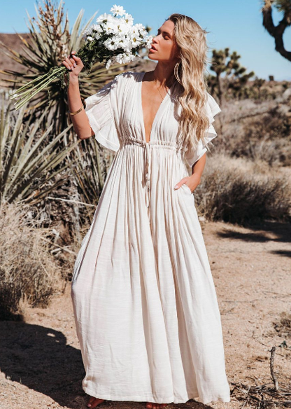 Single Breasted Waist Pull-Belt Beach Cover-up Sexy Backless Holiday Skirt Bikini Swimsuit Blouse
