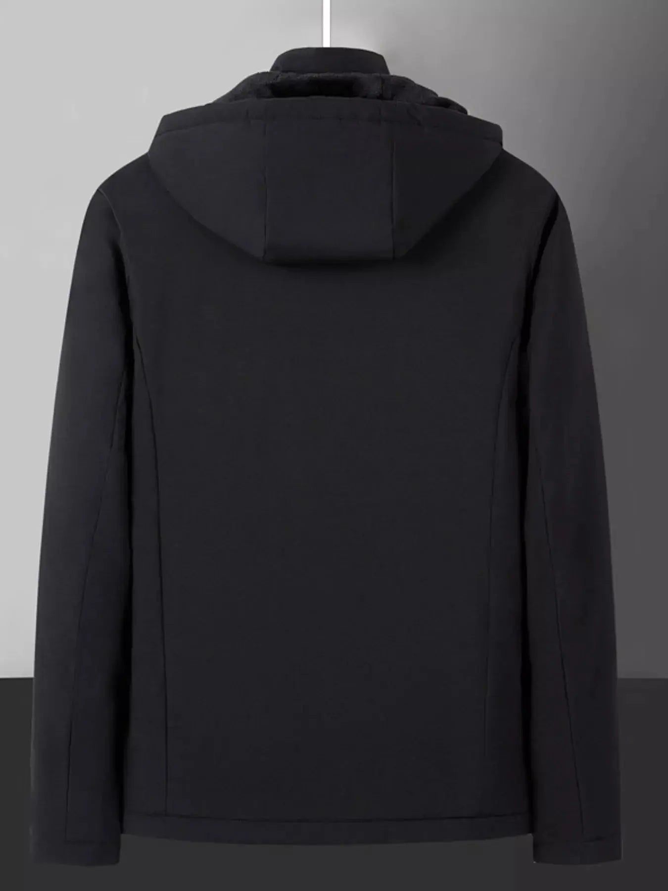 Men's Plus Size Warm Fleece Lined Hooded Winter Coat Simply Love