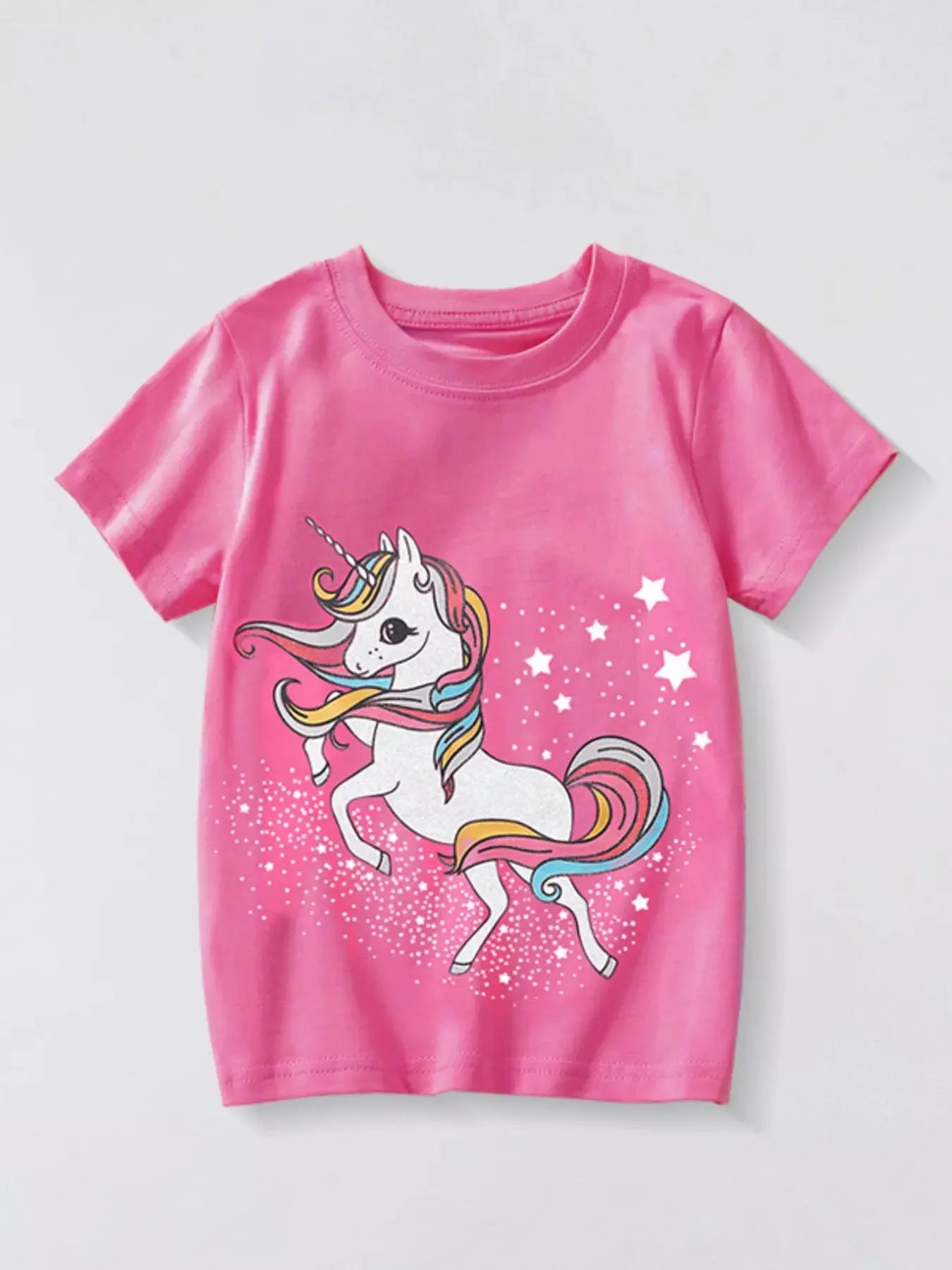 Children's Unicorn Graphic Short Sleeve T-Shirt Simply Love