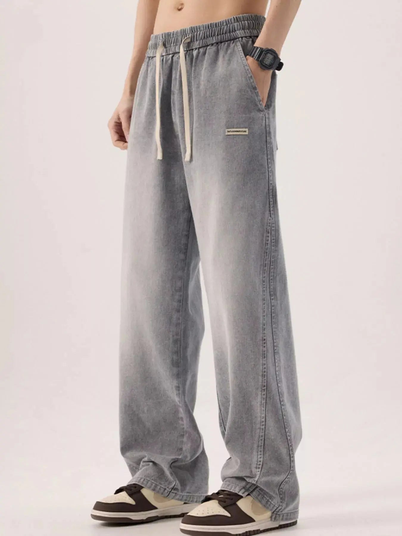 Men's Plus Size Vintage Wash Loose Fit Jeans Simply Love