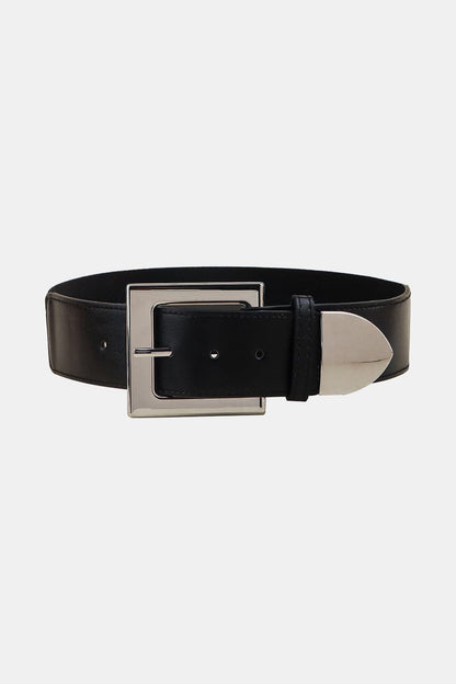 Zinc Alloy Buckle PU Leather Belt.