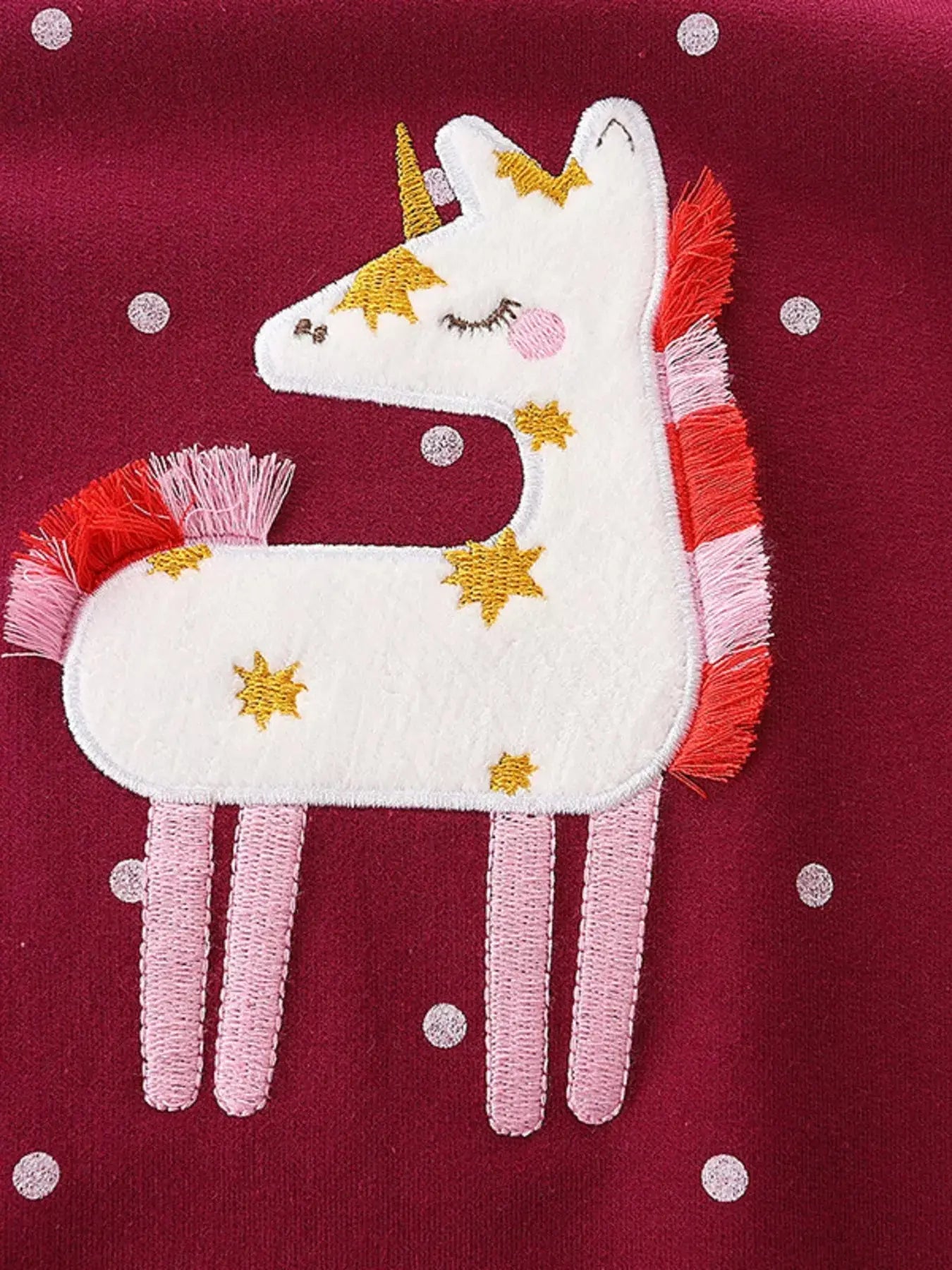 Children's Unicorn Round Neck Sweatshirt Simply Love