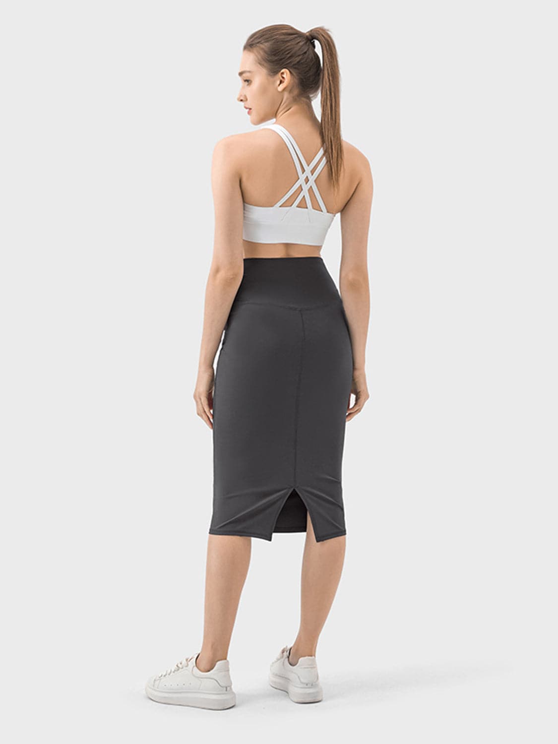 Slit Wrap Active Skirt.