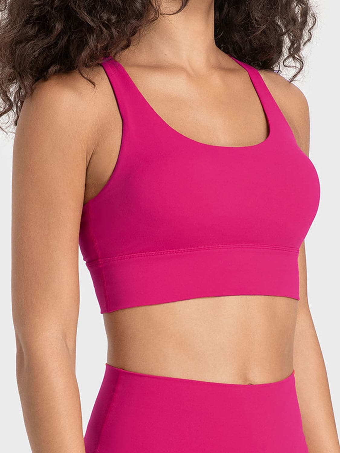 Crisscross Scoop Neck Active Tank.