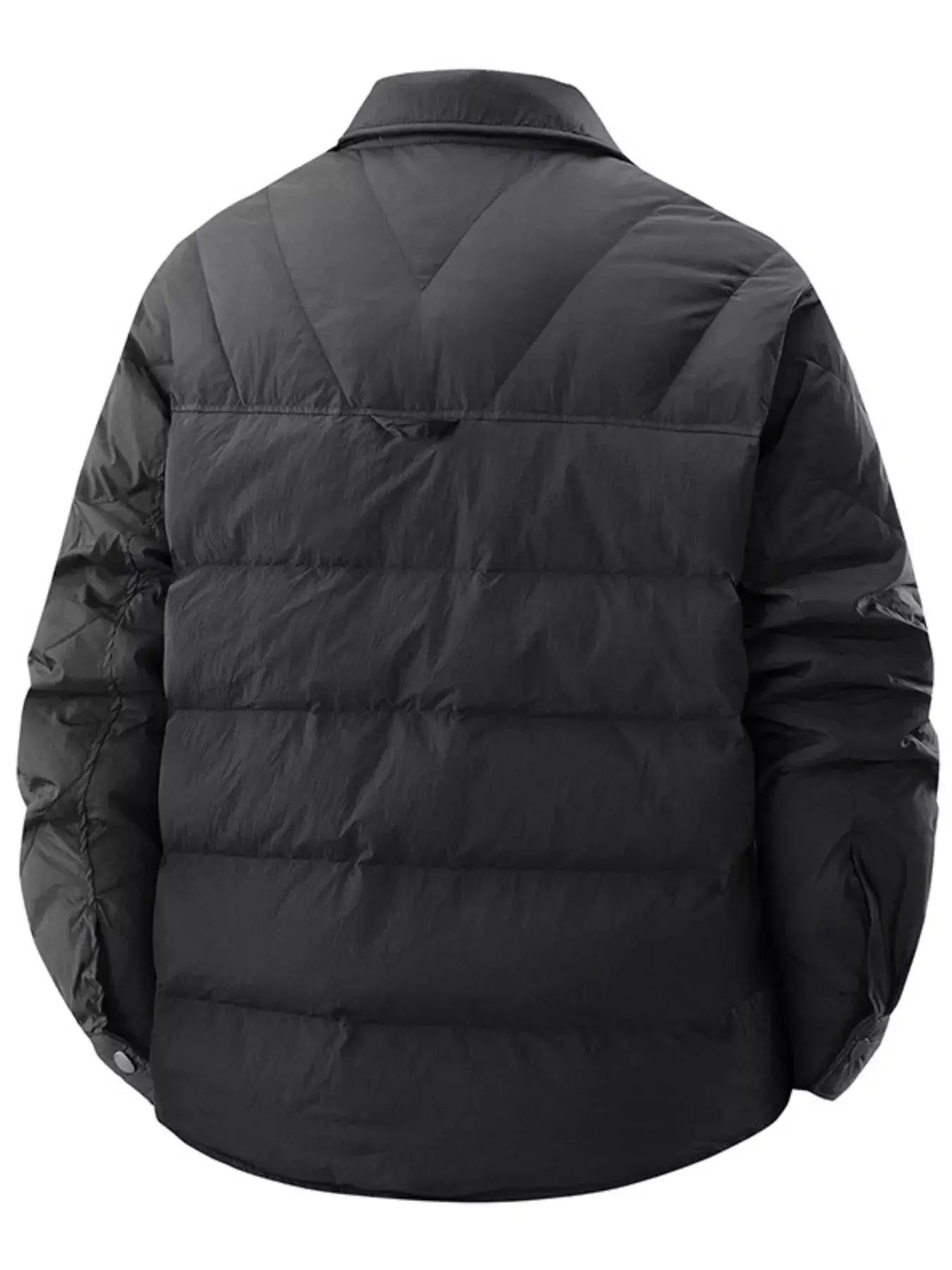 Men's Plus Size Quilted Padded Snap Down Jacket Simply Love